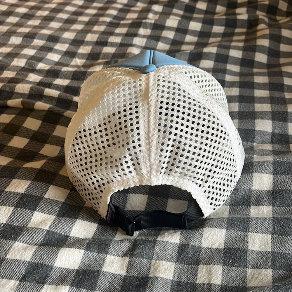 Patagonia Light Blue Front with Purple Bill Foam Trucker Hat - Picture 2 of 2